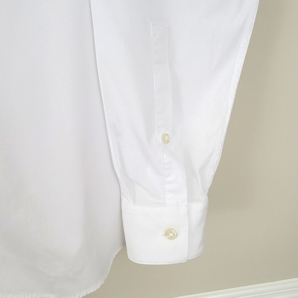 APT.9 Premier Flex Slim Fit Men's White Dress Shirt Size M -15-151/2"- 3… - Picture 8 of 10